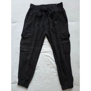 Black Cargo Jogger Pants